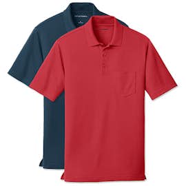 Port Authority Dry Zone Micro-Mesh Pocket Polo