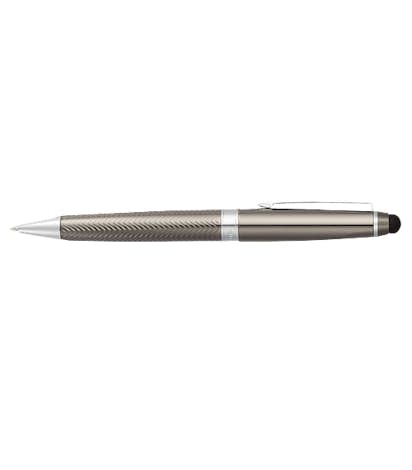 Laser Engraved Cutter & Buck Pacific Stylus Pen Set (black ink) - Graphite