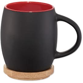 14 oz. Hearth Ceramic Mug with Lid/Coaster