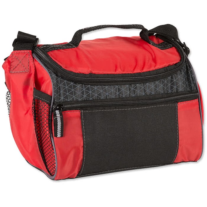 Colorblock Zip-Top 8 Can Lunch Cooler