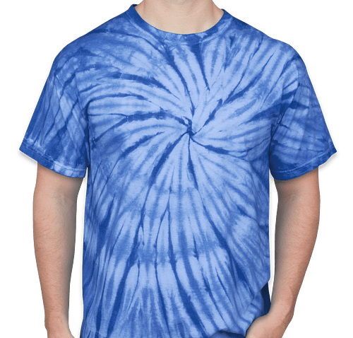 Dyenomite 100% Cotton Tonal Tie-Dye T-shirt - Color: Royal