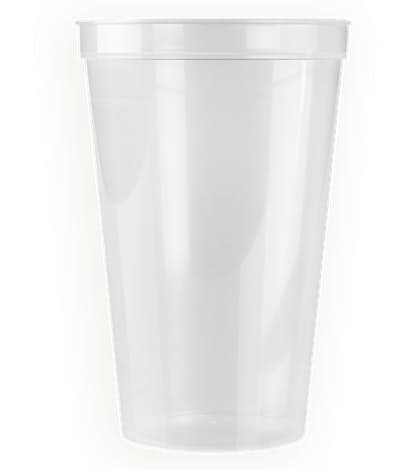 22 oz. Translucent Plastic Stadium Cup - Icee Clear