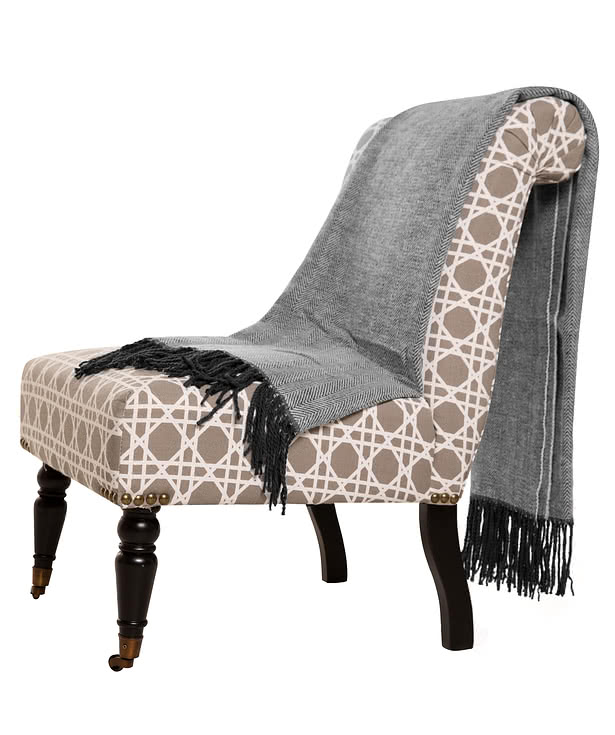Ian Snow Herringbone Throw Blanket & Reviews | Wayfair.co.uk