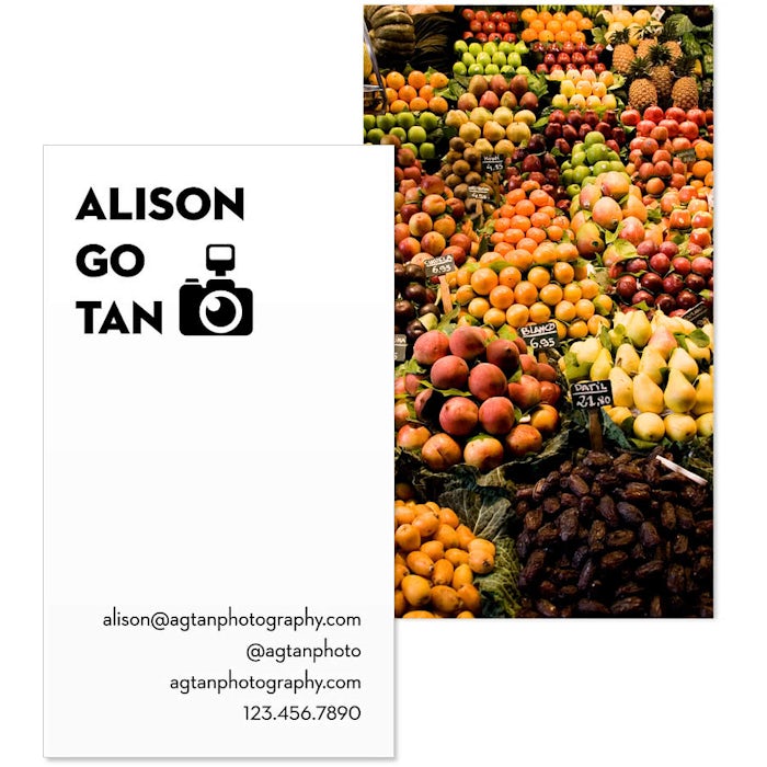 3.5" x 2" Vertical Business Cards - 14 pt. Cardstock