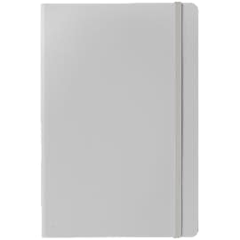 Ambassador Debossed Hard Cover Notebook - Color: Silver