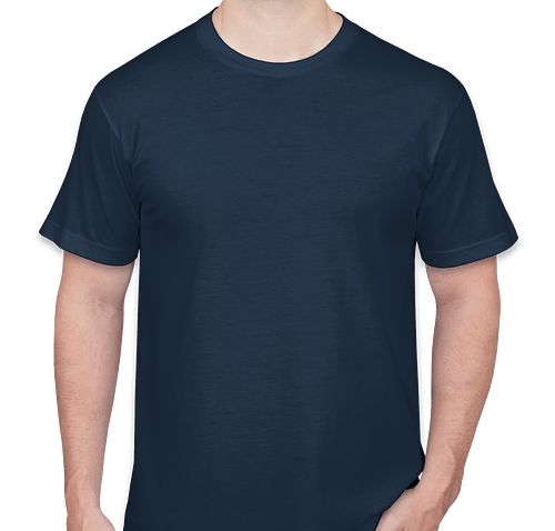 American Apparel USA-Made Jersey T-shirt - Color: Navy