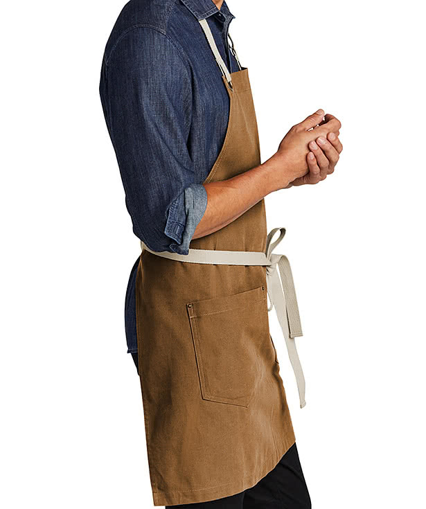 Custom Port Authority Canvas TwoPocket Full Length Apron Design