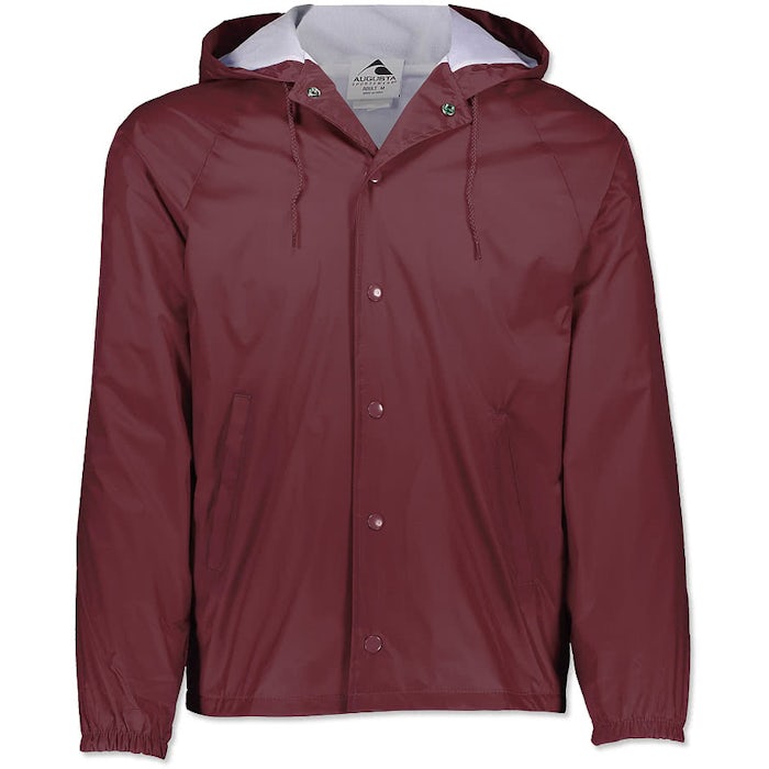 Download Custom Augusta Hooded Coaches Jacket Design Track Jackets Online At Customink Com