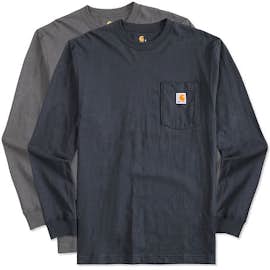 Carhartt Workwear Crewneck Long Sleeve Pocket T-shirt - Embroidered