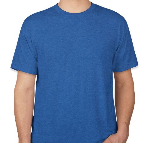 Next Level USA-Made Tri-Blend T-shirt - Color: Vintage Royal