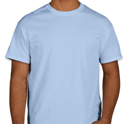 Gildan 100% Cotton T-shirt - Color: Light Blue
