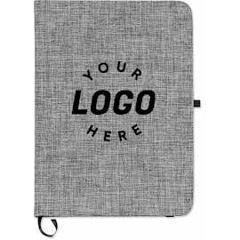 Heathered Canvas Cover Bound Notebook