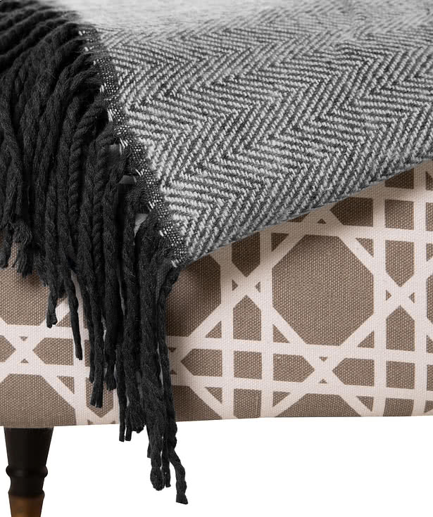 Custom Kanata Herringbone Throw Blanket Design Blankets Online at