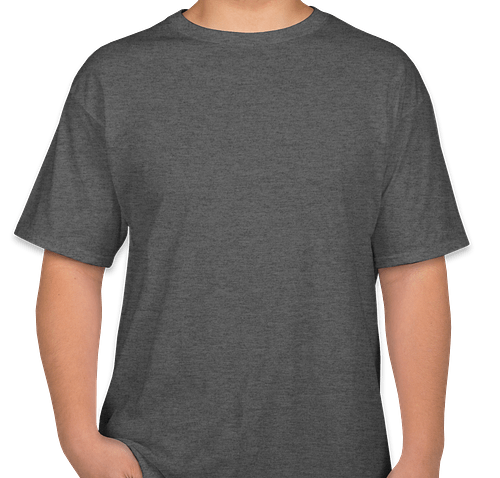 Hanes 100% Cotton T-shirt - Color: Charcoal Heather