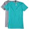 Next Level Juniors Tri-Blend Deep V-Neck T-shirt
