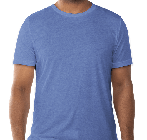 Bella + Canvas Tri-Blend T-shirt - Color: Blue Tri-Blend
