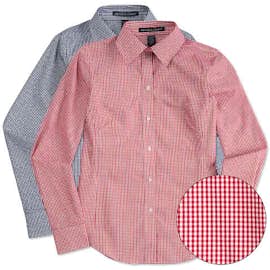 Devon & Jones Women's Gingham Dress Shirt