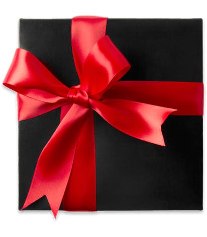 Assorted Mini Pretzels Gift Box - Black / Red Bow