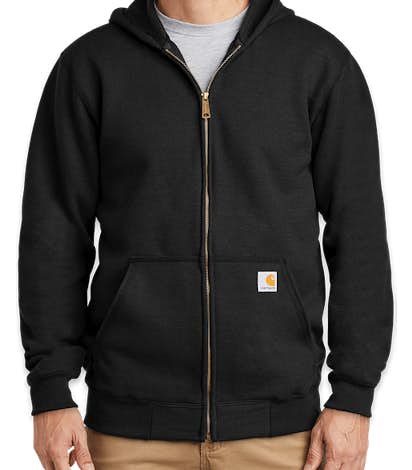 Custom Carhartt Midweight Zip Hoodie - Design Full Zip Sweatshirts ...