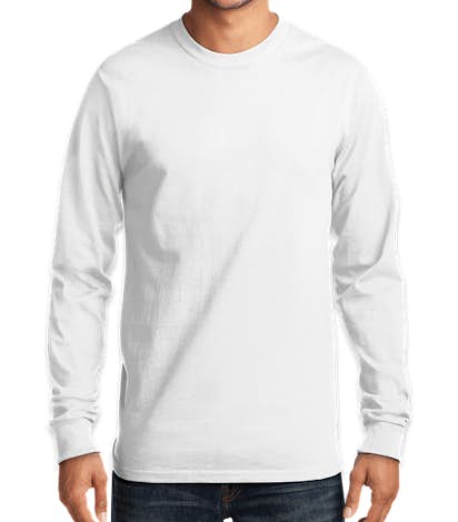 Port & Company Essential Long Sleeve T-shirt - White