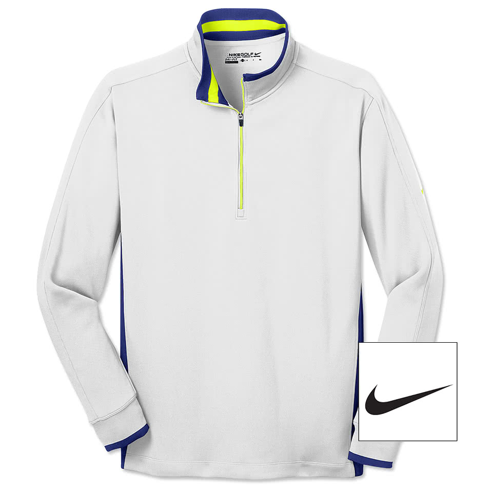 nike dri fit half zip pullover