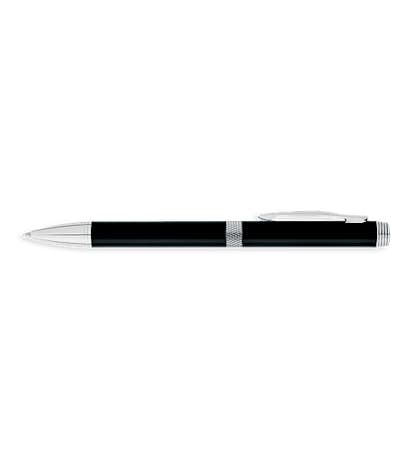 Laser Engraved Colonnade Ballpoint Pen (black ink) - Black