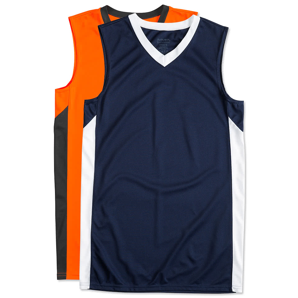 white basketball vest