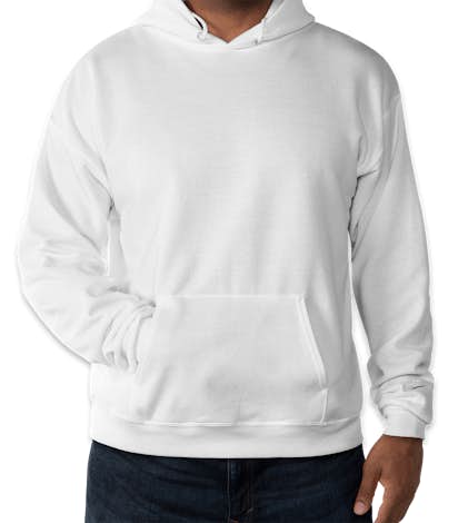 Hanes EcoSmart® 50/50 Pullover Hoodie - White