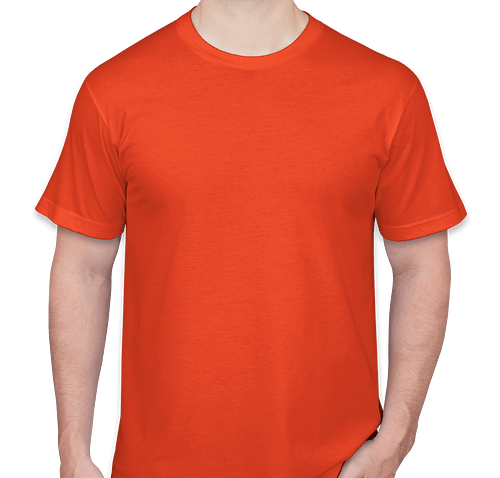 American Apparel USA-Made Jersey T-shirt - Color: Orange