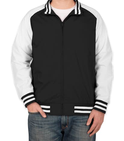 Team 365 Varsity Jacket - Black / White