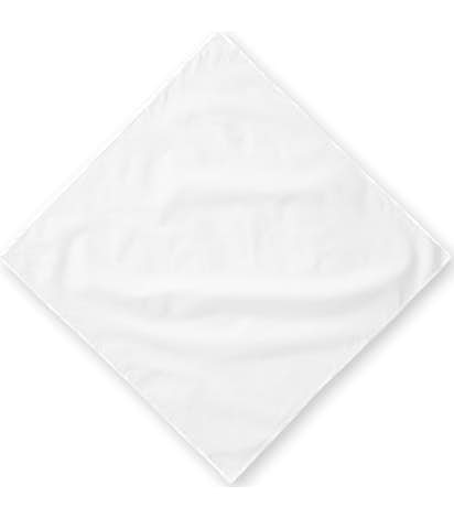 Port Authority Poly Blend Bandana (Corner Design) - White