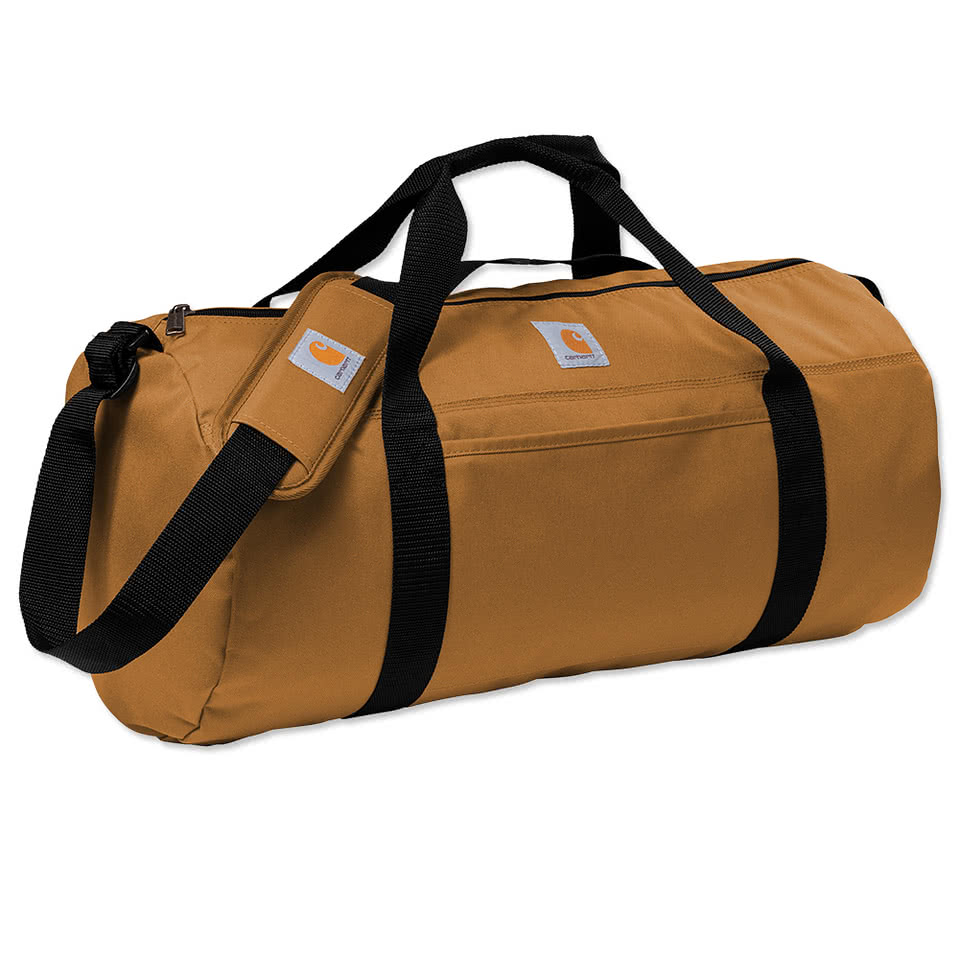 Custom Carhartt Canvas Packable Duffel Bag with Pouch Design Duffels