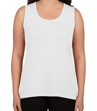 Anvil Women's Freedom Muscle Tank - White