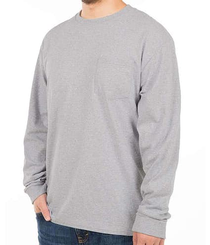 Hanes Workwear Long Sleeve Pocket T-shirt - Other View: 1