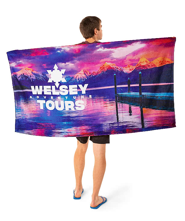Custom Full Color Lightweight Beach Towel Design Towels Online at
