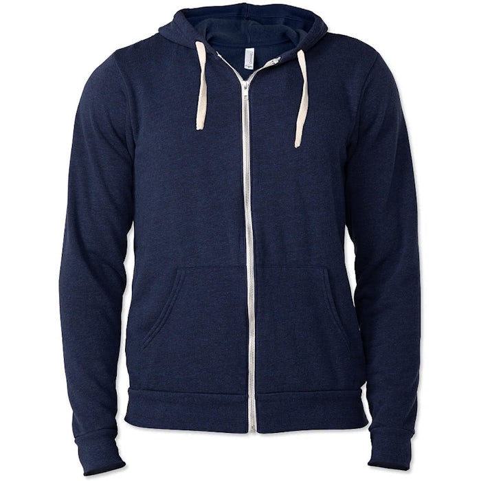 Bella + Canvas Tri-Blend Zip Hoodie