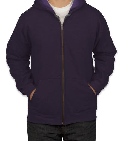 Gildan Vintage Zip Hoodie - Blackberry