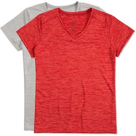 Augusta Women's Tonal Heather V-Neck Performance Shirt