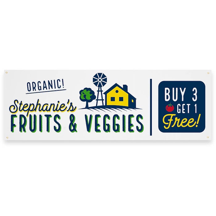 Full Color 6' x 2' Vinyl Banner