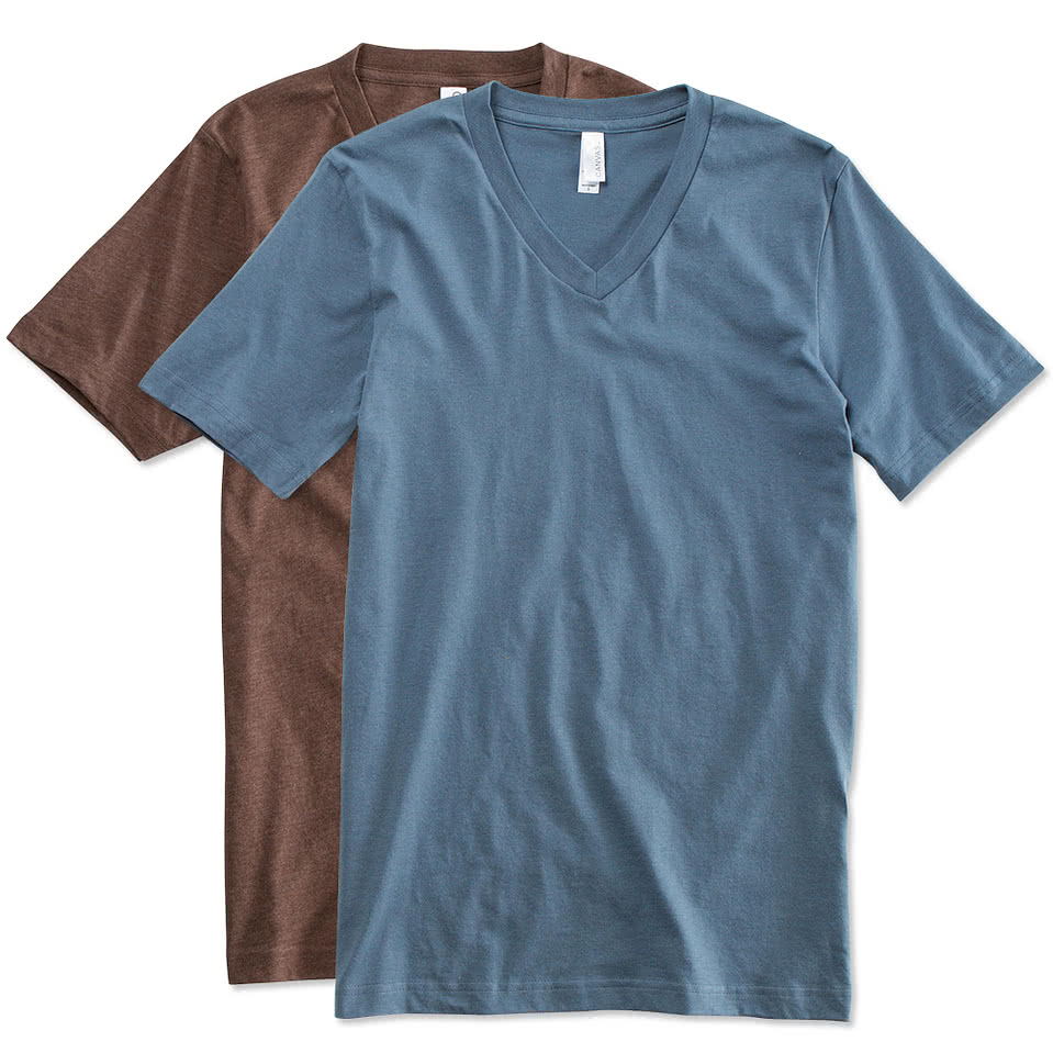 colored v neck t shirts