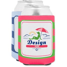 Stripe Foldable Can Cooler