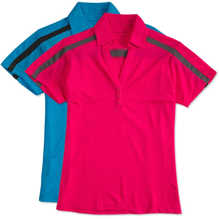 Port Authority Women's Silk Touch Colorblock Performance Polo