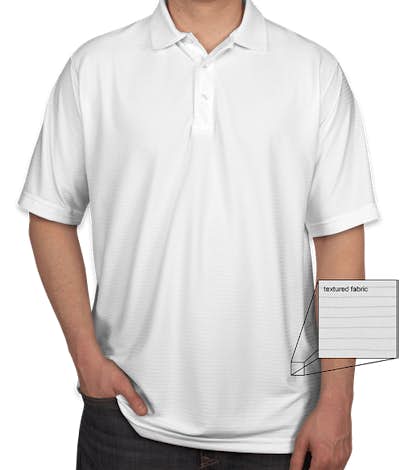 Ultra Club Tonal Stripe Performance Polo - White