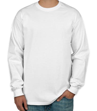 Canada - Gildan Ultra Cotton Long Sleeve T-shirt - White