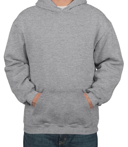 Bayside Heavyweight USA Pullover Hoodie - Dark Ash
