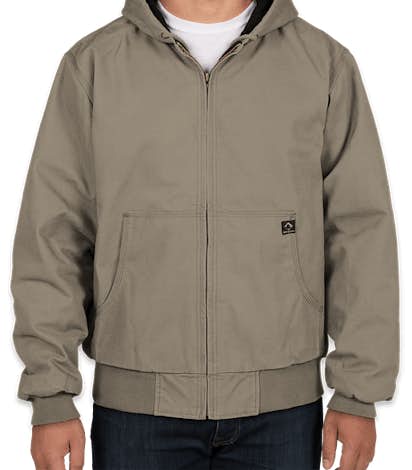 Dri Duck Cheyenne Hooded Boulder Cloth™ Work Jacket - Gravel