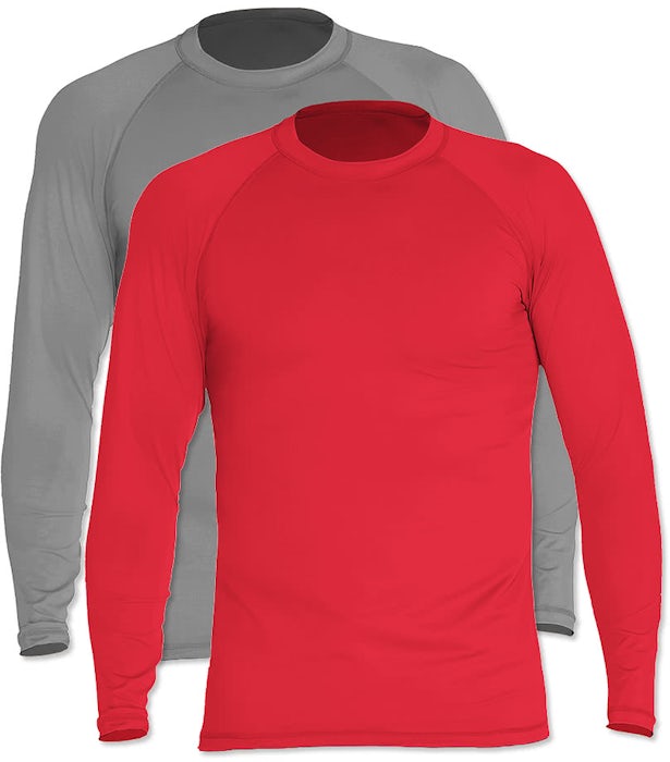 Download Custom Wet Effect Long Sleeve Rash Guard Shirt - Design Rash Guards & Swim Shirts Online at ...
