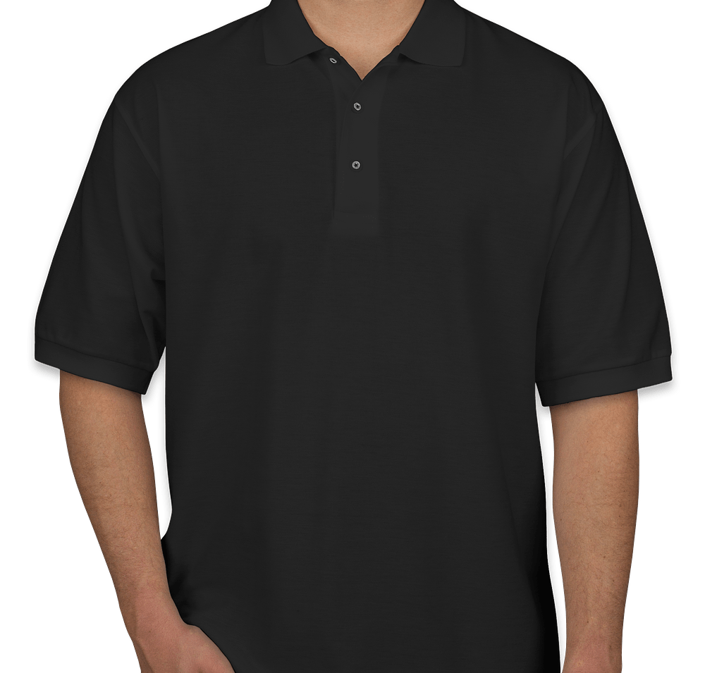 Port Authority Silk Touch Polo - Embroidered in Black