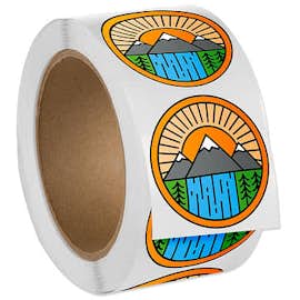 Full Color 2 in. Outdoor Circle Roll Labels (500 per roll)