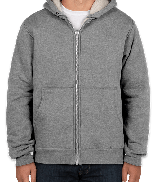 heavyweight sherpa lined hoodie